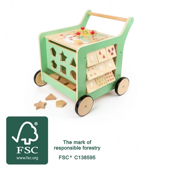 Small Foot Activity Walker with Wooden Cube Toy