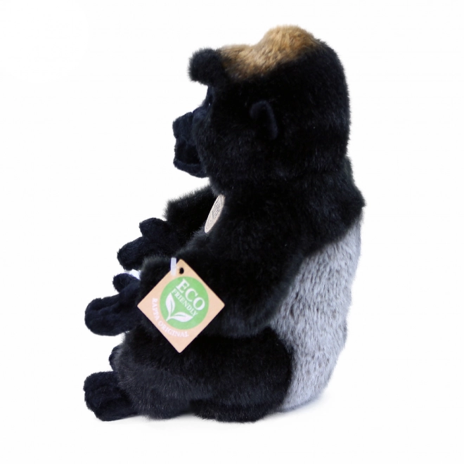 Eco-Friendly Sitting Gorilla Plush Toy 23 cm