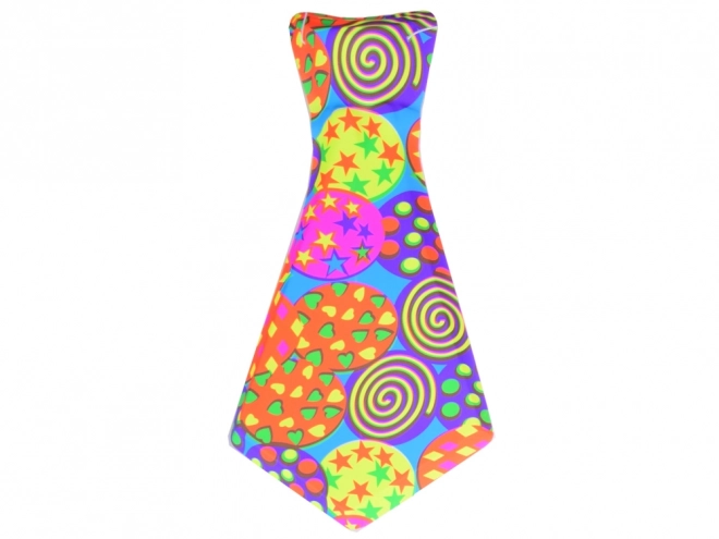 Colorful Carnival Tie with Elastic Band