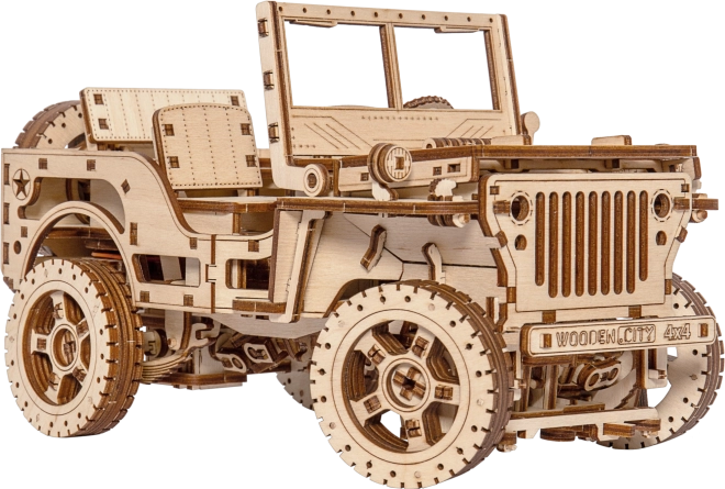 Wooden 3D Puzzle Jeep 4x4