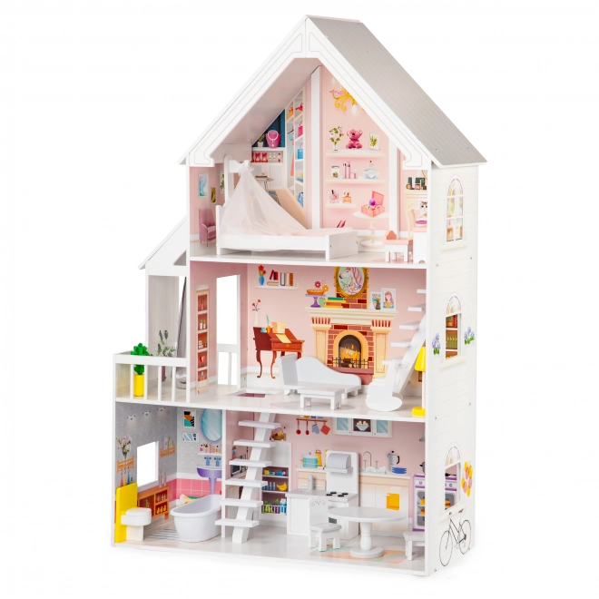 Wooden Dollhouse XXL Powder Residence ECOTOYS