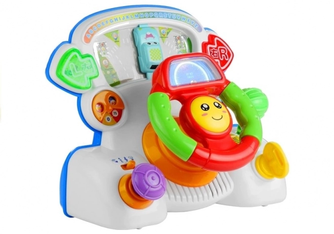 Interactive Educational Steering Wheel with Sounds and Lights