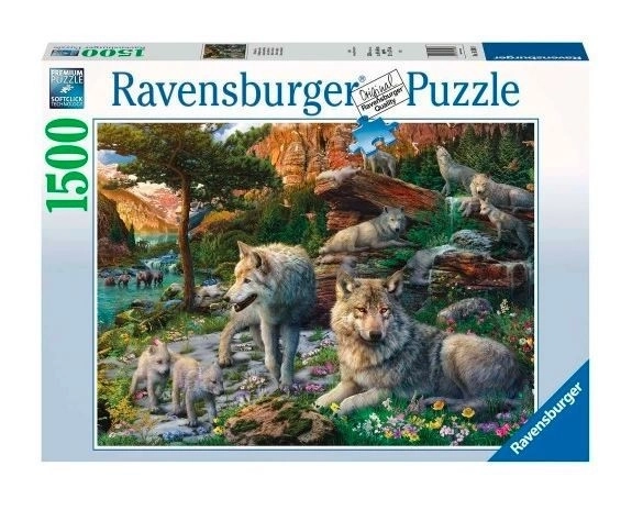 Ravensburger Puzzle Wolves in Spring