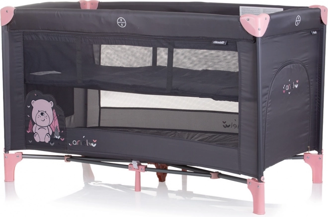 Travel Cot Chipolino Ariel Flamingo