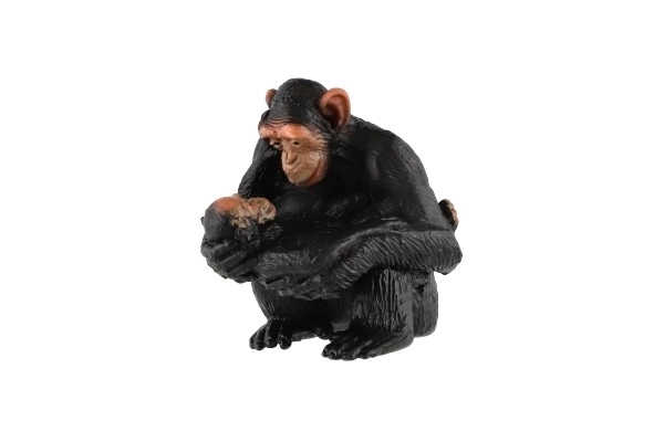 Chimpanzee Female with Baby Plastic Figure