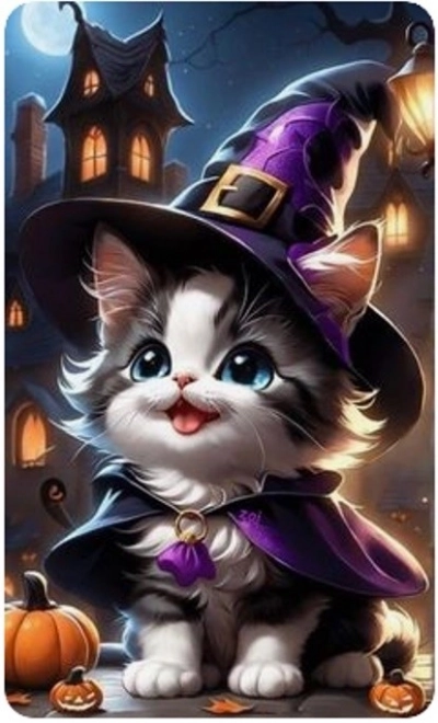 Diamond Mosaic - Halloween Cat