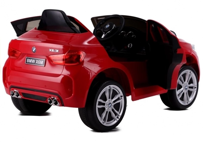 Battery-Powered BMW X6 Red Ride-On Car