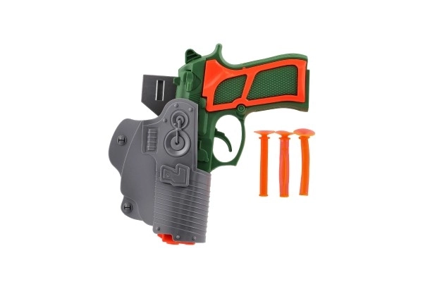 Toy Pistol with 3 Suction Cup Darts and Holster