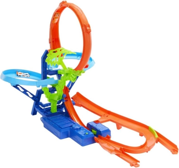Hot Wheels Stunt Tracks Air Collision – race track with loop and booster