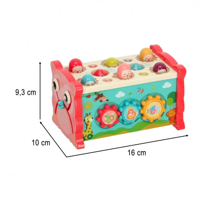 Sensorisches Spielzeug Hammerbank 8-in-1 für Kleinkinder Rosa