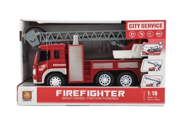 fire truck spraying water toy