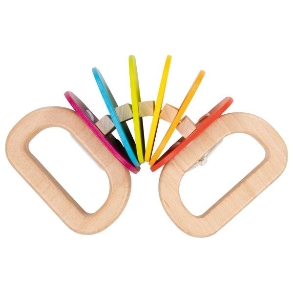 Rainbow Wooden Rattle