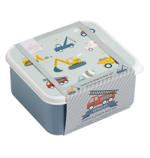 A Little Lovely Company Lunch Box Set - Vehicles