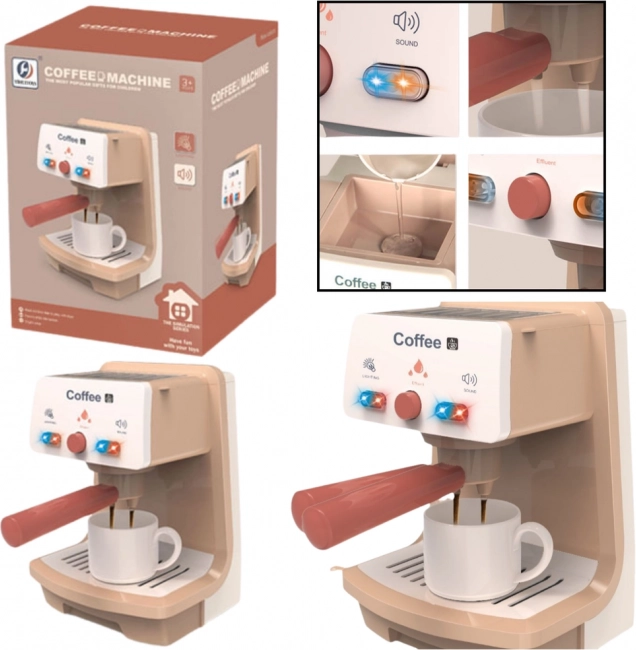 Machine à café pour enfants avec éclairage et sons