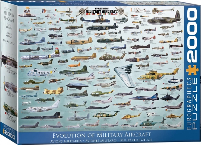 Eurographics Military Aircraft Jigsaw Puzzle 2000 Pieces