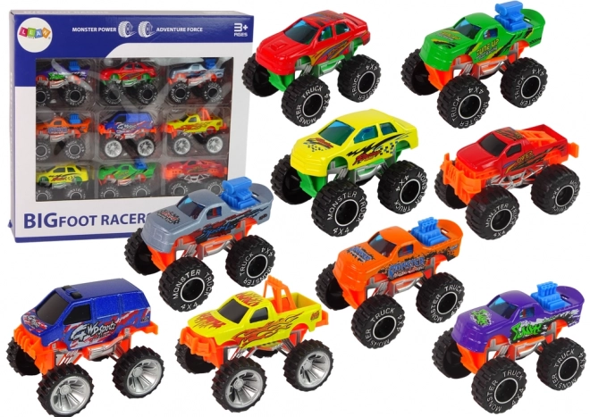 Monster Truck Toy Car Set Various Colors