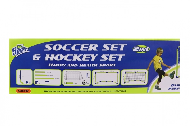 2-in-1 Football and Hockey Goal