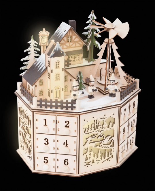 Small Foot Advent Calendar with Christmas Pyramid