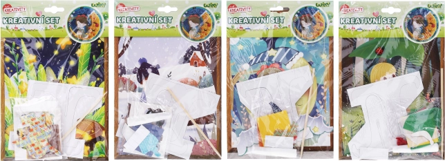 Creative set with stand – mix of designs 17.5 × 26 cm