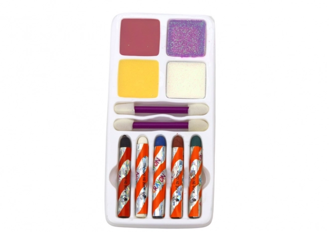 Face Painting Set with Glitter, Crayons, and Brushes