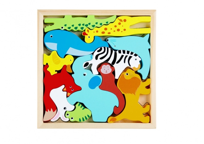 Wooden Animal Matching Puzzle Set