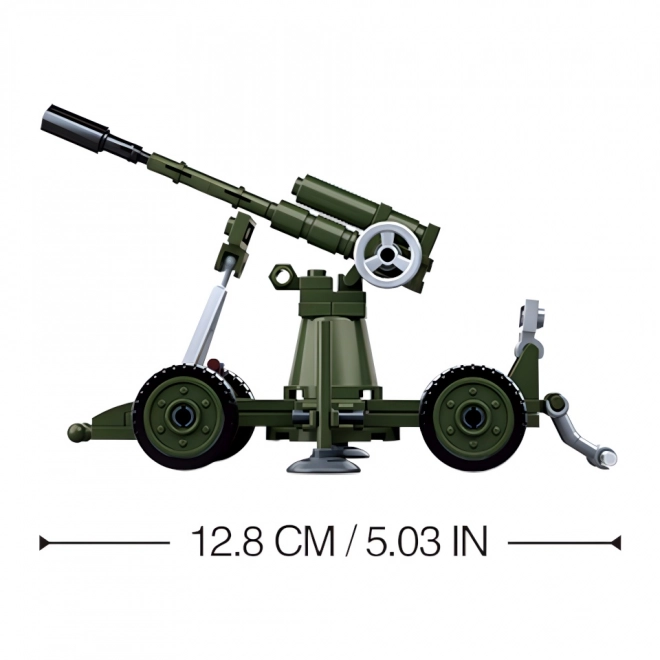 Sluban WWII Anti-Aircraft Cannon Building Set