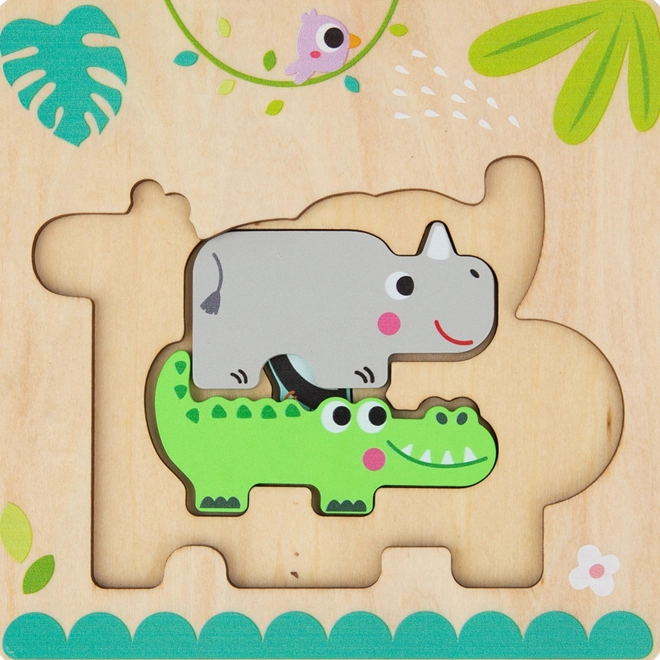 Puzzle in legno a tema animali