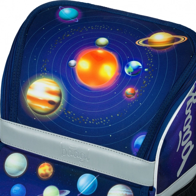 Baagl School Backpack Planets