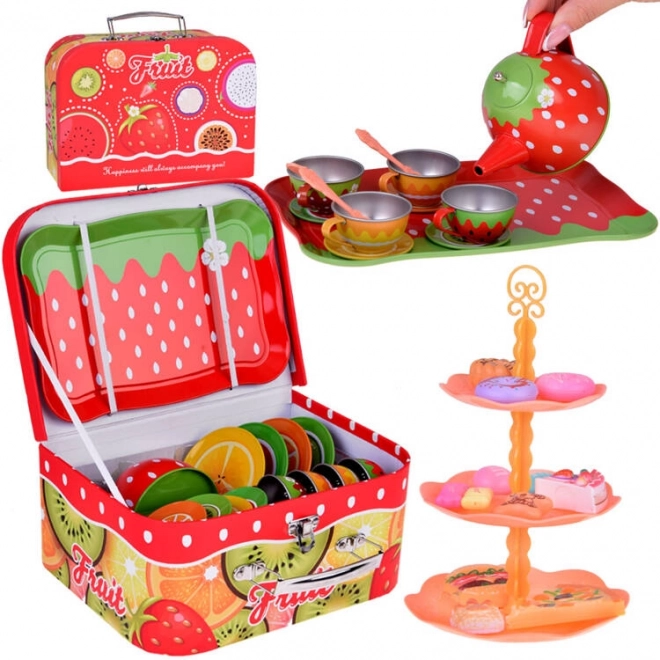 Colorful Fruit Tea Set for Kids