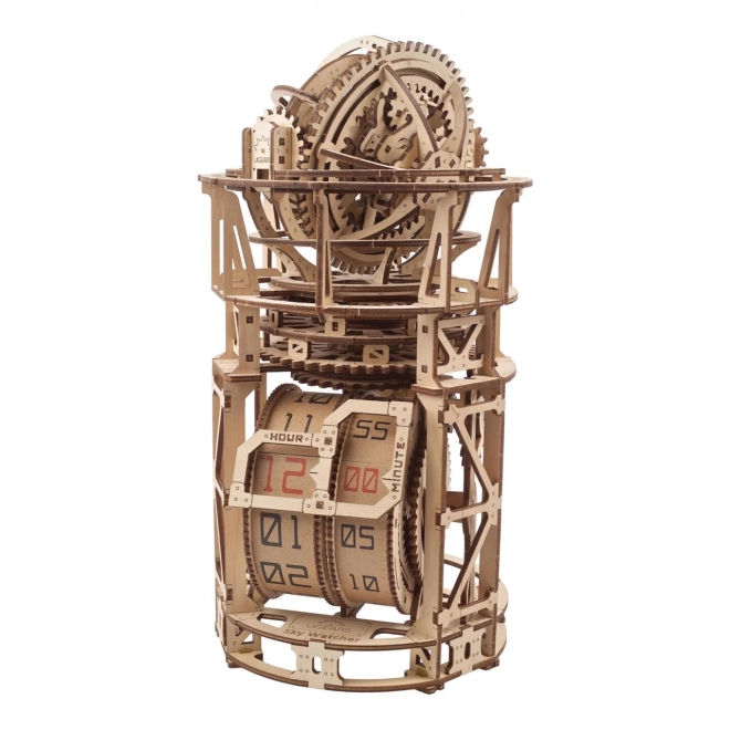Ugears houten mechanisch model uurwerk met tourbillon