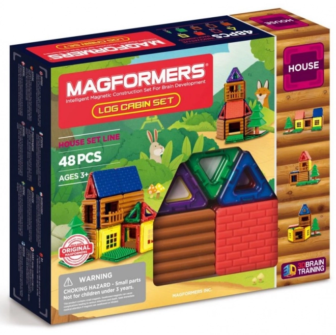 Magformers Log Cabin Building Set