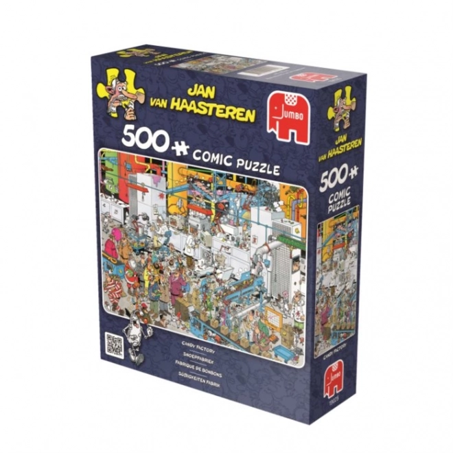 Candy Factory Puzzle by Jan van Haasteren - 500 Pieces