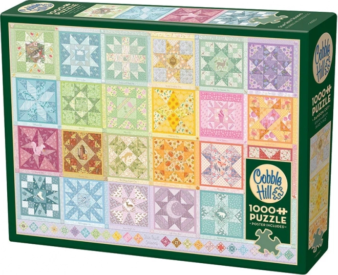 Cobble Hill Star Seasons Embroidered Quilt Puzzle 1000 Pieces