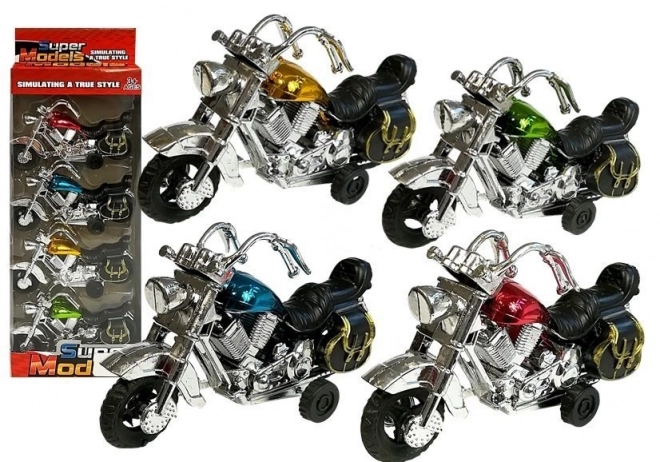 Motorcycle Pull Back Toy Set for Kids