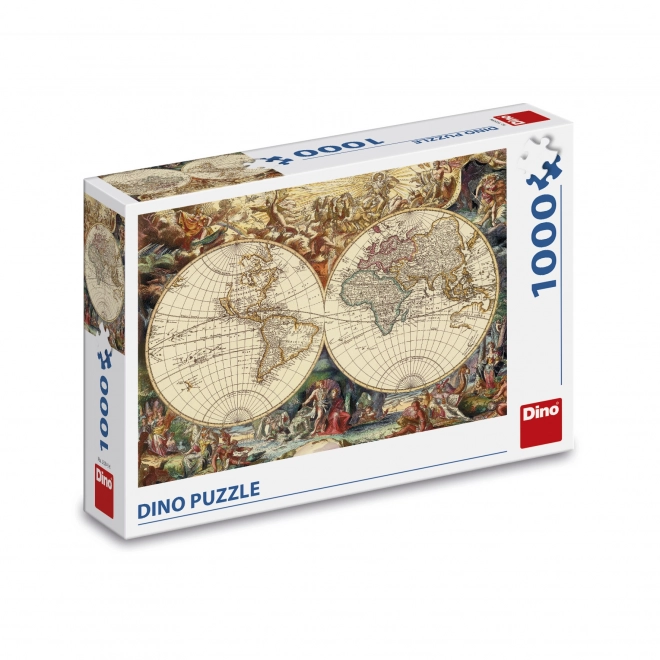 Dino Historical World Map Puzzle 1000 Pieces