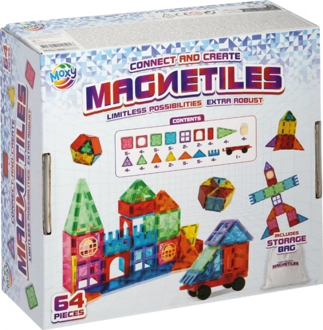 Moxy Magnetic Building Set 64 Pieces