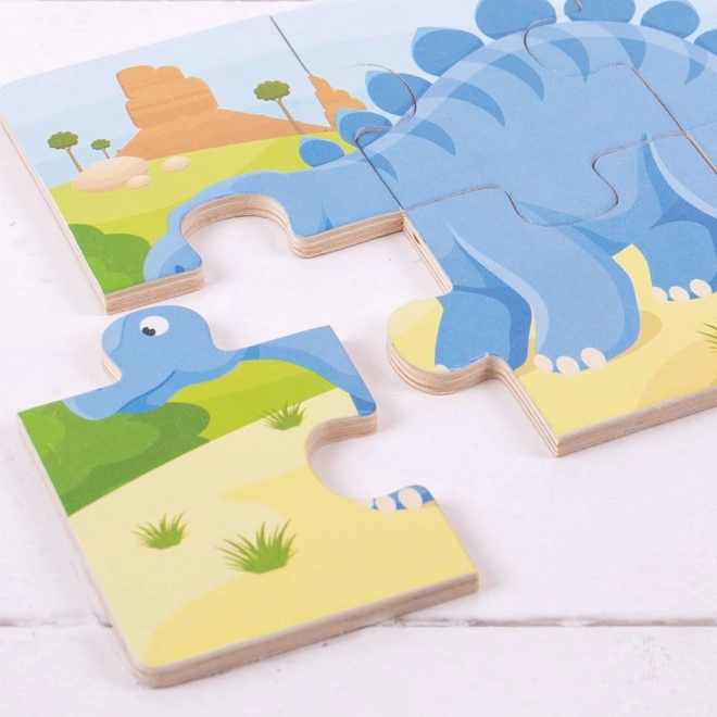 Dinosaur Puzzle Set 3-in-1 by Bigjigs Toys