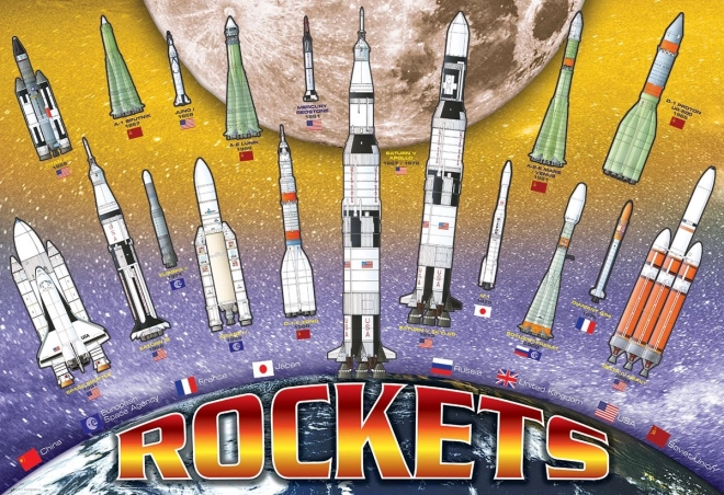 International Space Rockets Puzzle 100 Pieces