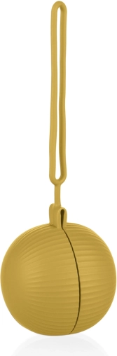 Silicone Pacifier Case with Closure, Mustard Yellow