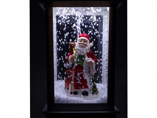 Decorazione Natalizia Lampada Lanterna con Babbo Natale