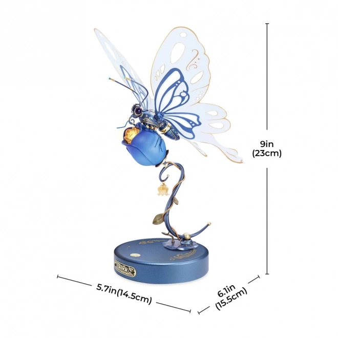 3D Mechanical Blue Butterfly Model Kit