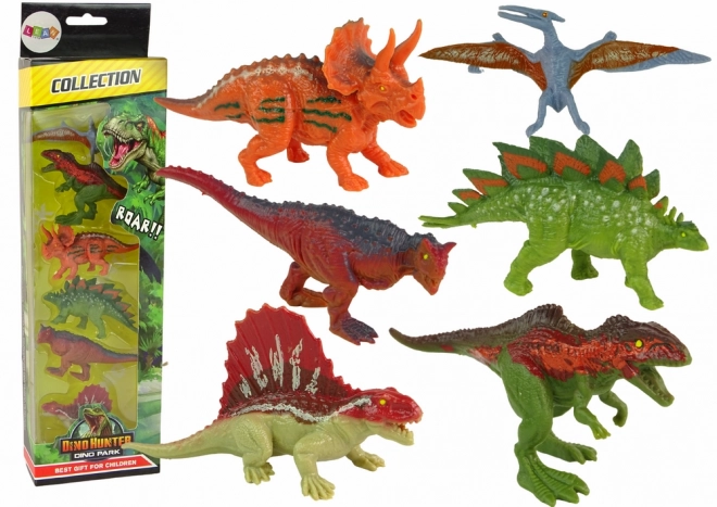 Dinosaur Figurine Set - 6 Colorful Pieces