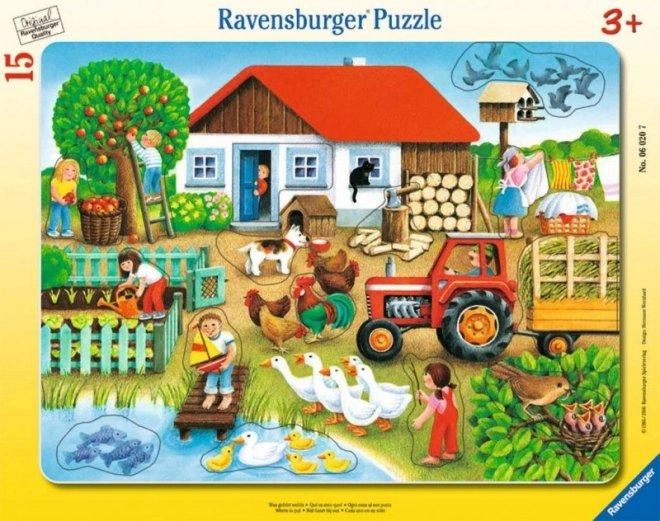 Village Puzzle - What Goes Where? 15-Piece Set