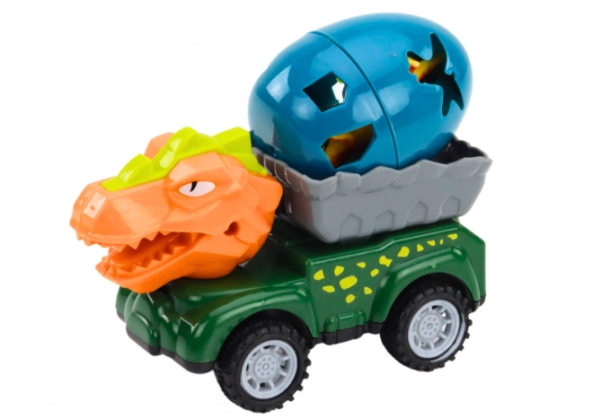 Dinosaur Car with Trailer and Egg Playset