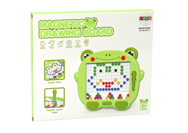 Magnetic Frog Educational Drawing Board with Beads