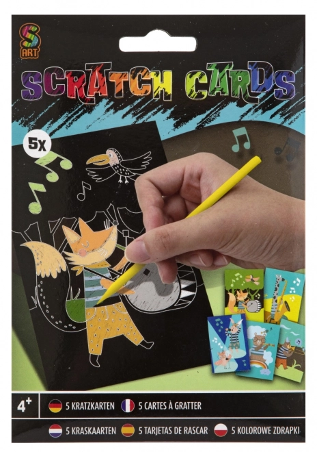 Scratch Art Picture Cards Set