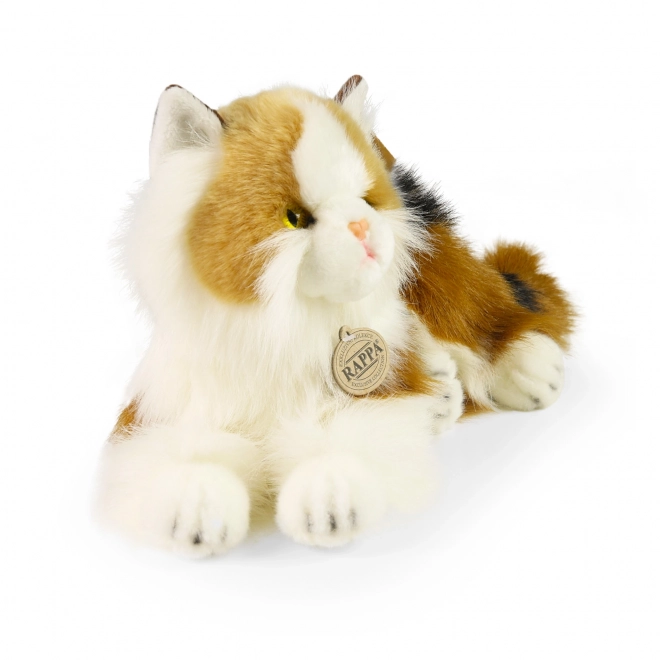 Eco-friendly tricolor plush cat 30 cm