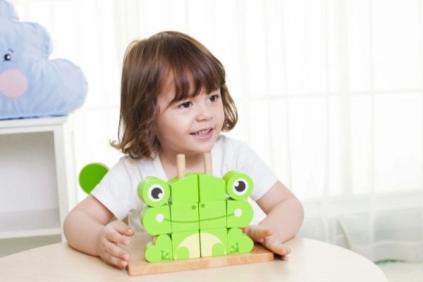 Puzzle Rana in Legno per Bambini