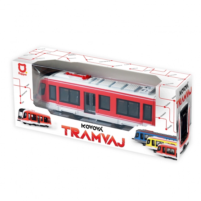 Metal Red Tram Toy