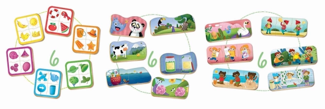 Educ Baby Puzzle Set in Colors, Sequences and Opposites 3-in-1